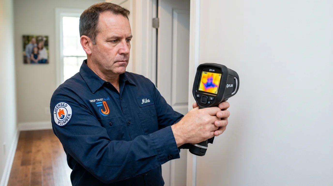 Thermal imaging leak detection by Johns Plumbing LLC in Boyertown